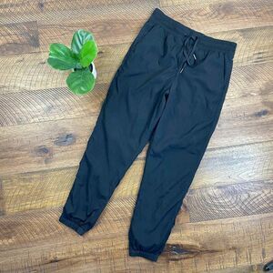 LULULEMON 6 black crepe jogger pants womens high rise athletic athleisure bottom